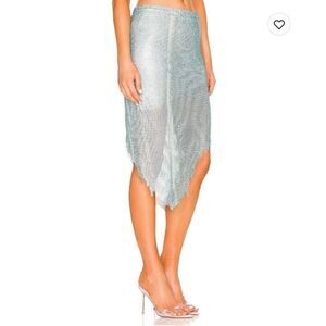 Poster Girl The Sana Midi Skirt Creulean blue crystal size 6